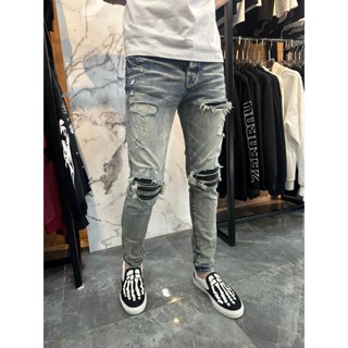 CA7157# กางเกงยีนส์ขายาว กางเกงยีนส์ กางเกงยีนส์ยืด