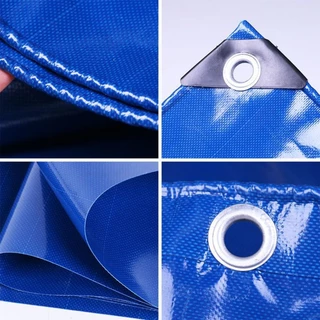 *โค้ดส่งฟรี*ผ้าใบกันน้ำ PVC ผ้าใบกันฝน (มีตาไก่) กันแดด ผ้าใบ 2x2 2x3 2x4 3x3 3x4 4x5 4x6 5x6 ผ้าคลุมรถ