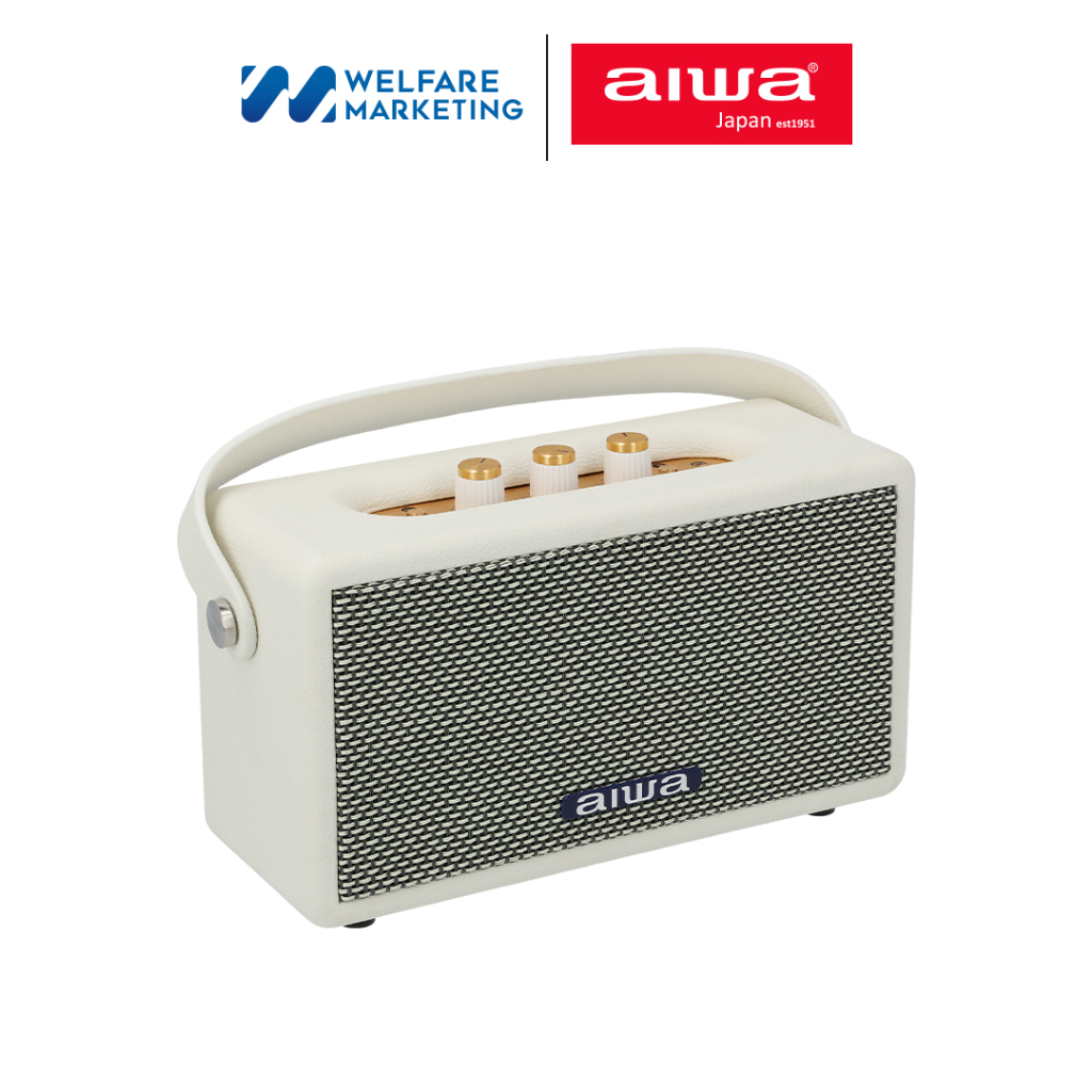 [ผ่อน 0%] AIWA Retro Play Bluetooth Speaker ลำโพงบลูทูธพกพา BASS++