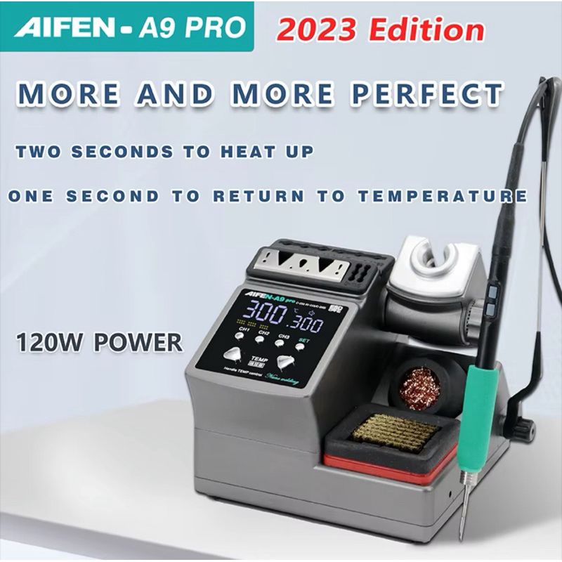 AIFEN A9PRO การประสาน Station ใช้งานร่วมกับ SUGON การประสาน Iron Tip 210/245/115 จับควบคุมอุณหภูมิเช