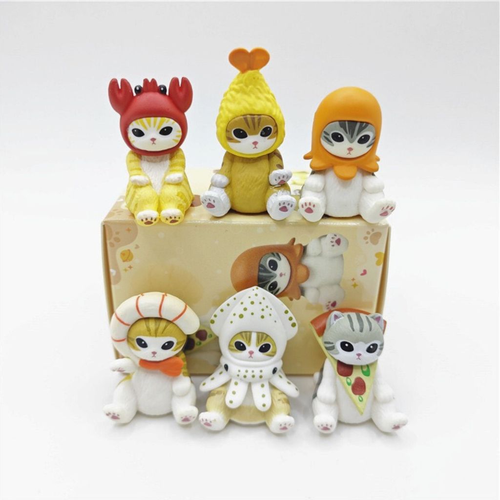 [เลือกแบบได้] Mofusand - Cat Fu Sandy Q Cute Doll Figure ฟิกเกอร์น้องแมวซีฟู้ด สินค้าพร้อมส่ง