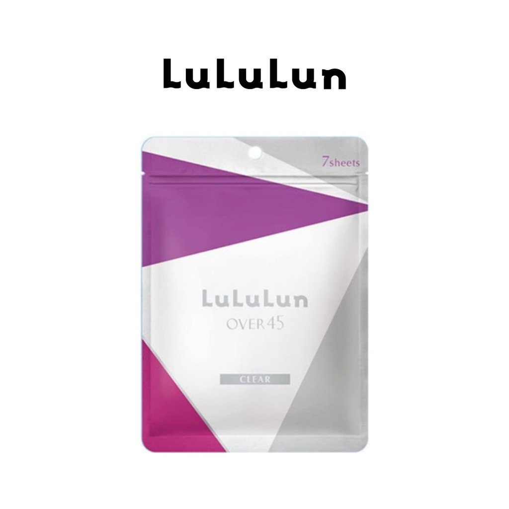 (ซอง 7 แผ่น) LuLuLun O45 Clear Face Mask ลูลูลูน แผ่นมาสก์หน้า สูตรผิวกระชับ ลดหมองคล้ำ