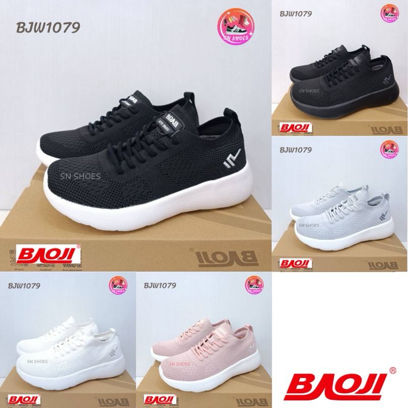 รองเท้าผ้าใบบาโอจิ BAOJI เเท้100% BJW 1079 รองเท้าผ้าใบผู้หญิง ไซร้ 37-41
