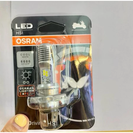 1ดวง หลอดไฟหน้าNew Vespa HSI/3ขา (New Vespaใส่ได้ทุกรุ่น) แสงสีขาว6000K