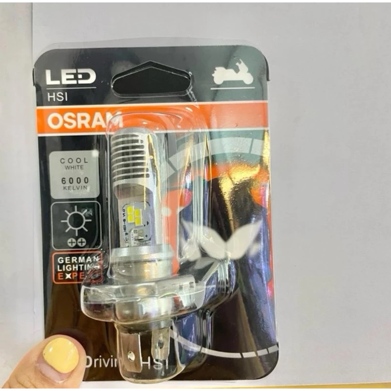 1ดวง หลอดไฟหน้าNew Vespa HSI/3ขา (New Vespaใส่ได้ทุกรุ่น) แสงสีขาว6000K