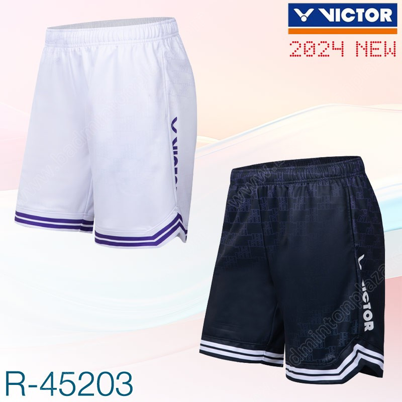 【 ของแท้ % 】ใหม่! กางเกงกีฬาขาสั้นวิคเตอร์ รุ่น R-45203 (R-45203)