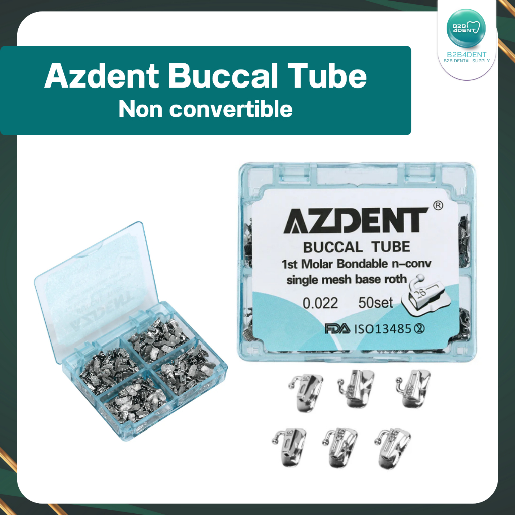 Azdent Buccal Tube Non convertible ฐานตาข่าย