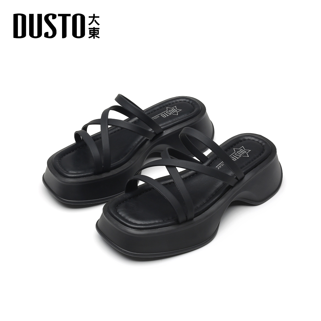 DUSTO รองเท้าเสริมส้น ฤดูกาล2025 เสริมส้น 3.5cm รุ่นพิเศษสีพาสเทลทันสมัยใหม่พื้นนุ่ม ใส่สบาย เพิ่มความเก๋สำหรับสาวๆ