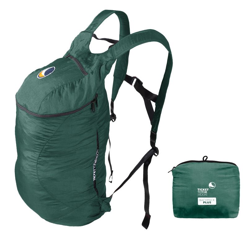 TICKET TO THE MOON BACKPACK PLUS DARK GREEN - กระเป๋าสะพายหลัง