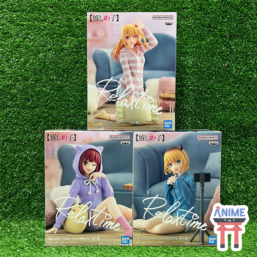 [พร้อมส่ง] Oshi no Ko - Hoshino Ruby, Arima Kana, Memcho - Relax Time Figure (Banpresto) เกิดใหม่เป็นลูกโอชิ ฟิกเกอร์