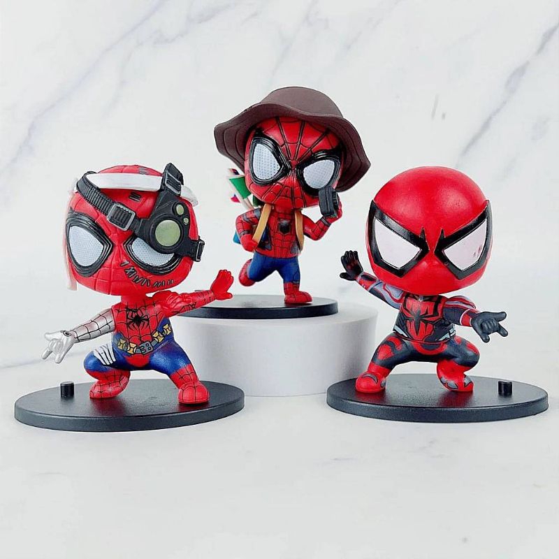 โมเดล สไปเดอร์แมน Spiderman ขนาด 9-10 cm. มี 3 แบบให้เลือก ราคาถูก งานสวย เท่มากๆ มีทั้ง แยกตัว และ แบบครบชุด พร้อมส่ง