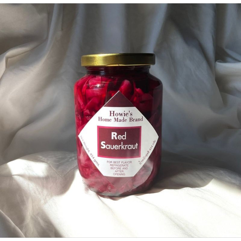 Red Sauerkraut กะหล่ำปลีแดงดอง 454 g.ผ่านความร้อน Pasteurize