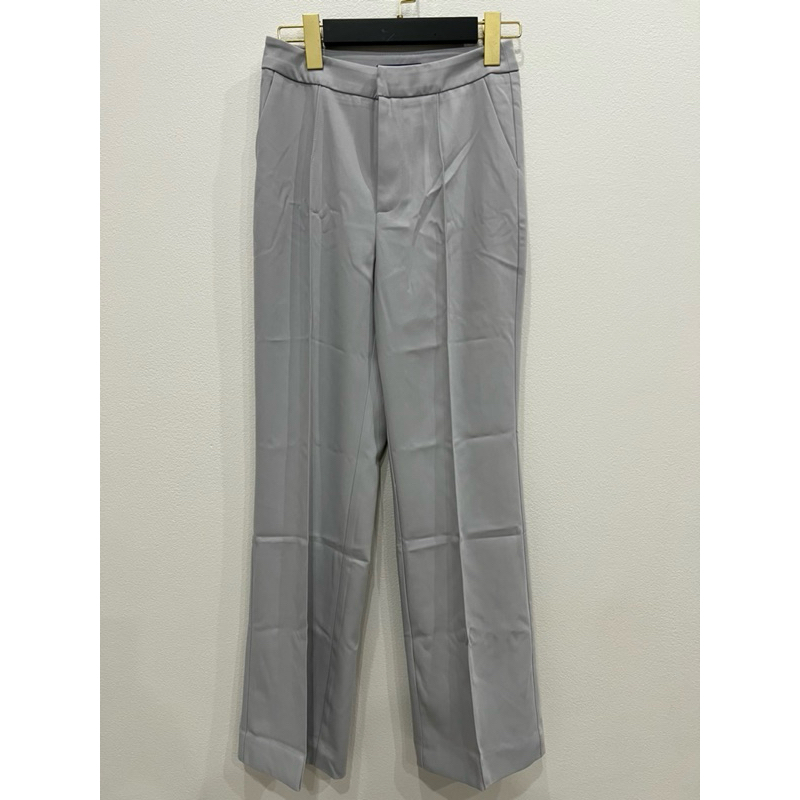 ส่งต่อ กางเกงขายาว ทรงขากระบอกตรง สีเทา แบรนด์ fufala ไซส์ S