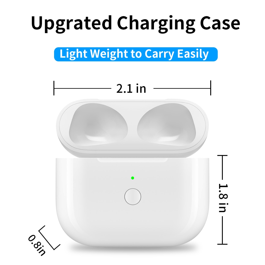 Wavancky เคสชาร์จไร้สาย พร้อมบลูทูธ แบบเปลี่ยน สําหรับ AirPods  3