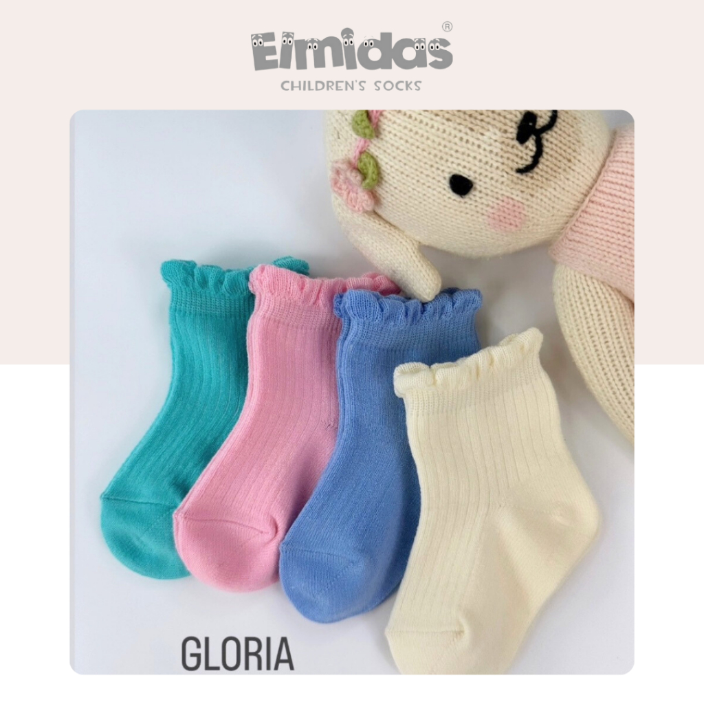 ถุงเท้าเด็ก Elmidas รุ่น Gloria (เซ็ท 4 คู่)