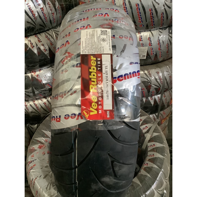 ยางรถมอเตอร์ไซค์ Vee Rubber VRM431 ขนาด 140/70-14 ปี21 TL