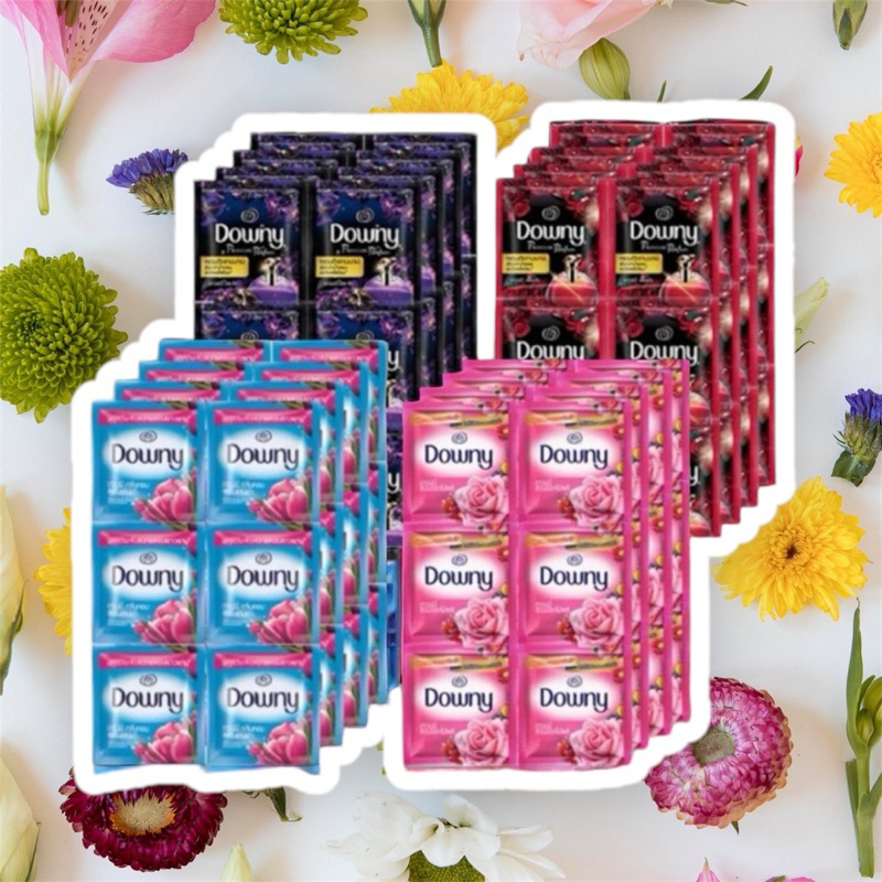 [ แพ็คแบบซอง ] 💐Downy💐น้ำยาปรับผ้านุ่มผลิตภัณฑ์ปรับผ้านุ่ม ดาวน์นี่  ขนาด 23 ml. X 24 ซอง ปรับผ้านุ่ม