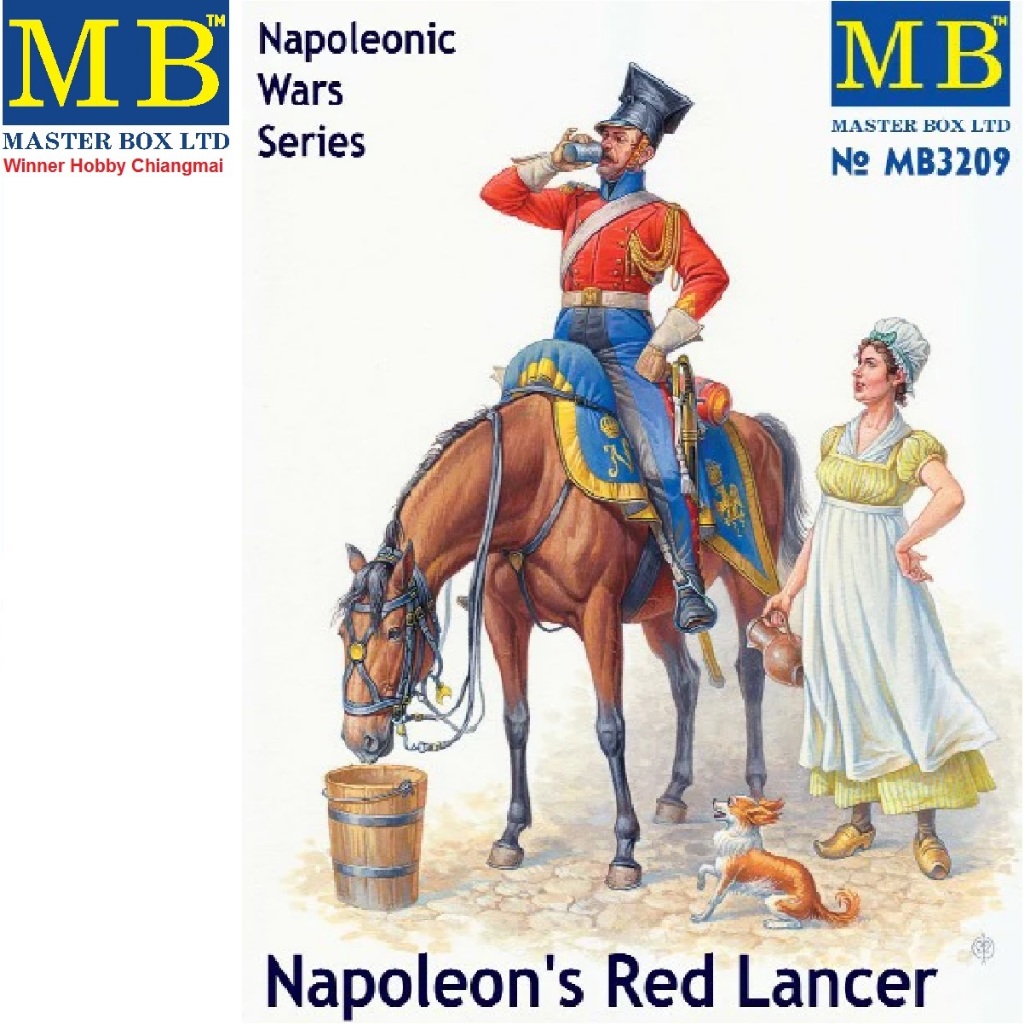 โมเดลฟิกเกอร์ Master Box 3209 Napoleon's Red Lancer, Napoleonic Wars Series 1/32