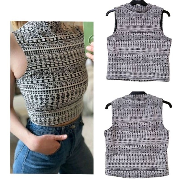 new. H&M crop อก 32-34