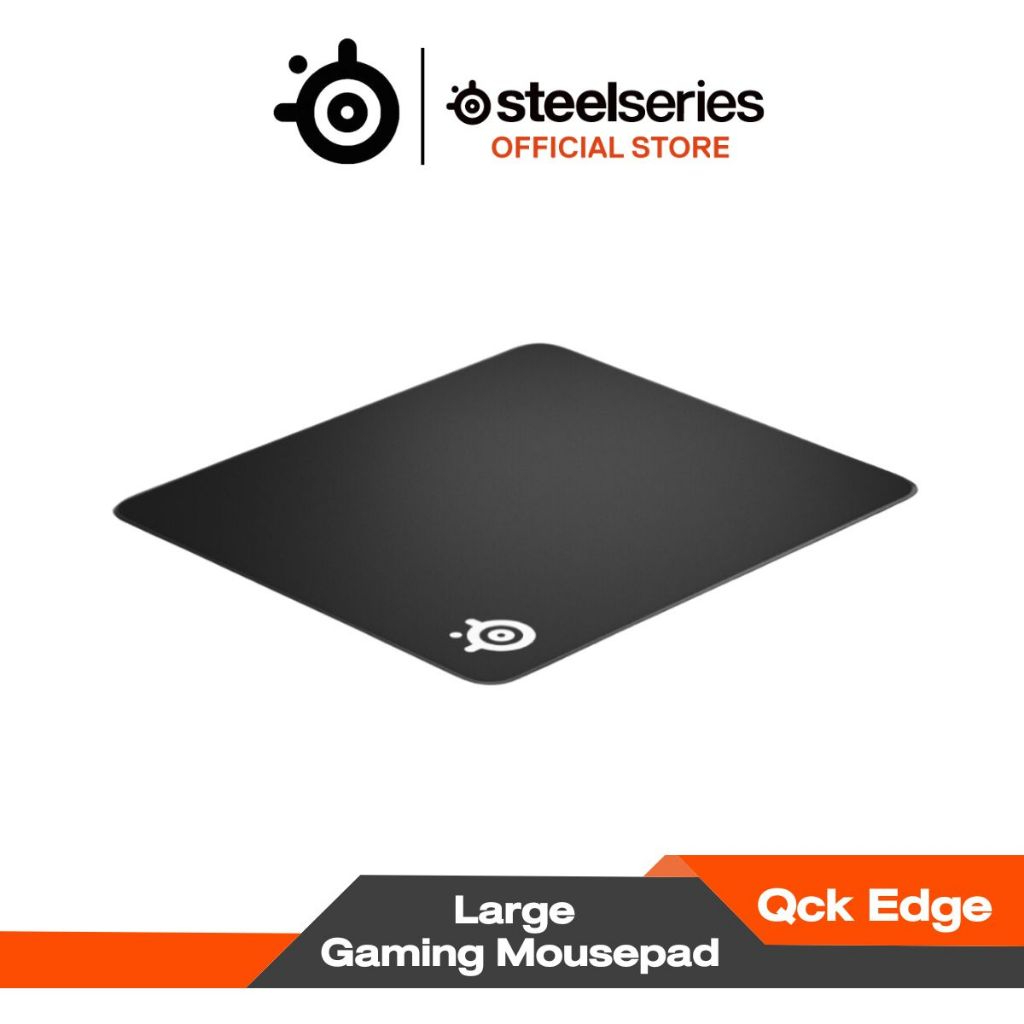 SteelSeries QcK Edge Gaming Mousepad แผ่นรองเม้าส์ แบบ Control รุ่นเย็บขอบ ผ้า Micro-woven cloth