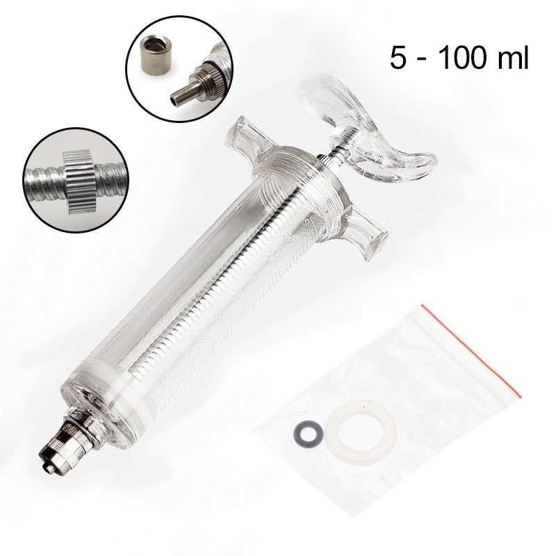 ไซริงค์ไฟเบอร์ Syringe ทีให้น้ำ ไซริงค์ฉีดยาวัว ฟีดเดอร์ 5-100 ml สำหรับนก หมู วัว