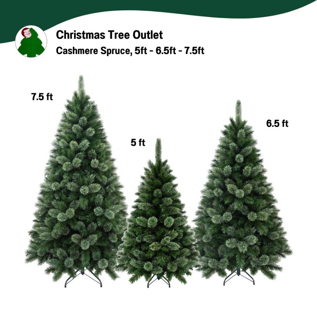 Christmas Tree | Cashmere Spruce - ต้นคริสต์มาสเสมือนจริง ต้นคริสต์มาสขนาด (152 cm, 200 cm, 230 cm)
