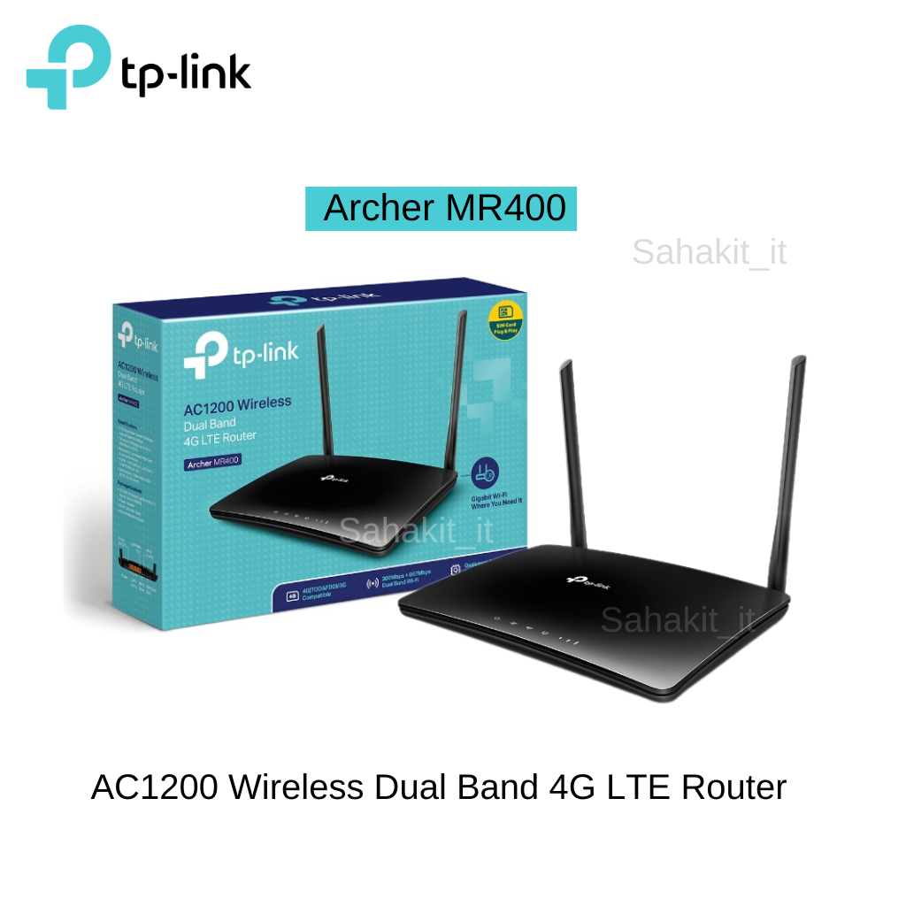 AC1200 Wireless Dual Band 4G LTE Router (Archer MR400)