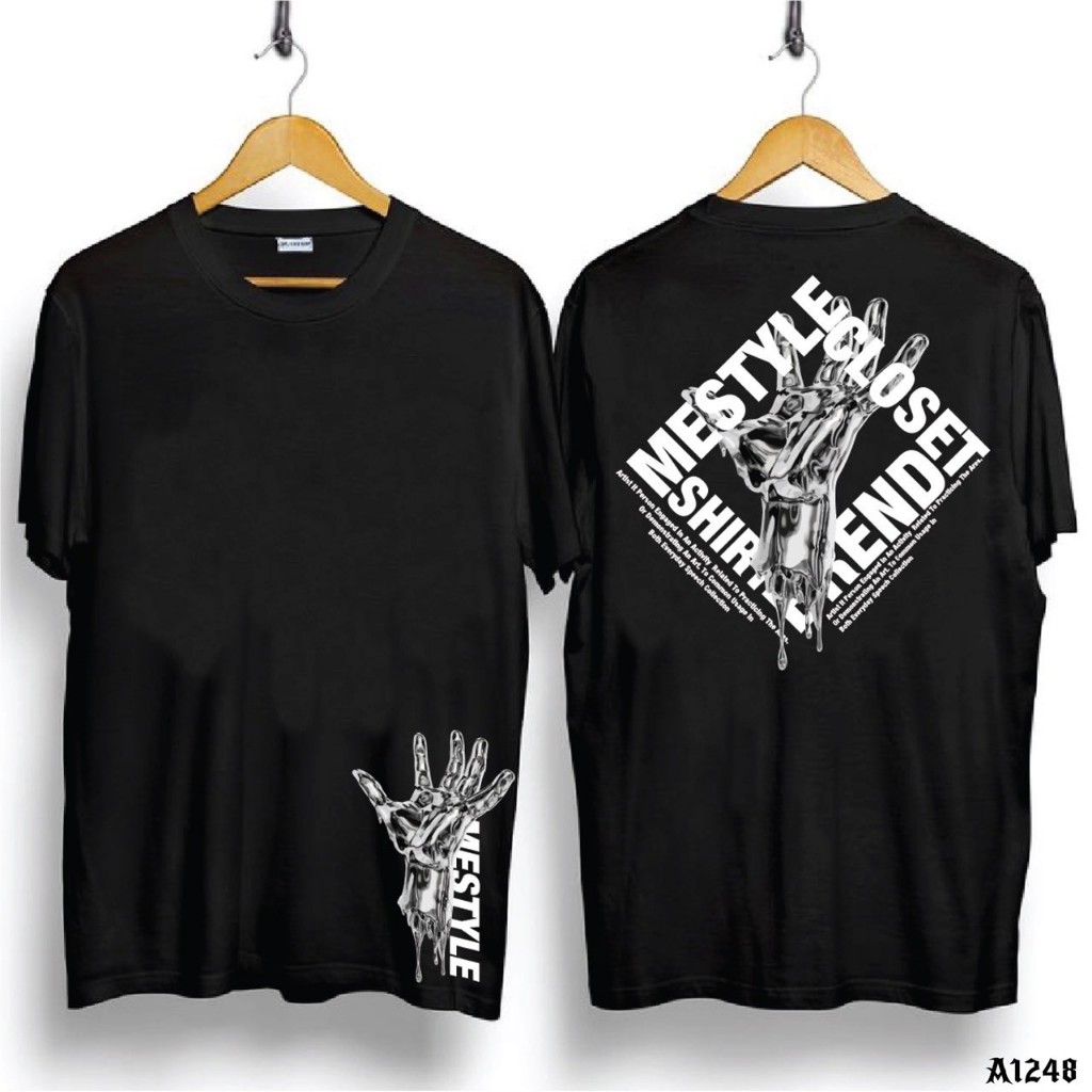 เสื้อ A1248 เสื้อยืด คอกลม หน้า-หลัง COTTON 100% เกรดพรีเมี่ยม จัดโปรโมชั่นลดราคาให้มากกว่า 50%