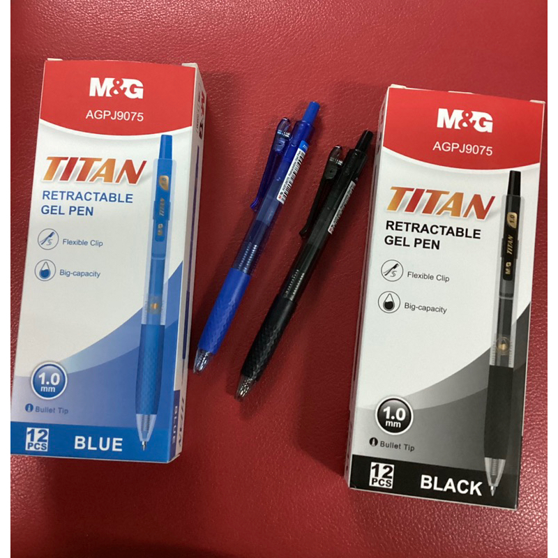 M&G AGPJ9075 TITAN ปากกาเจล หัวใหญ่ 1.0 แบบกด