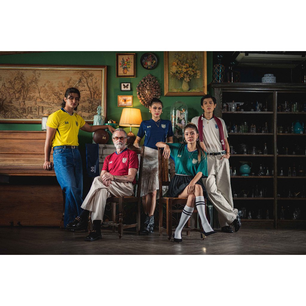 เสื้อทีมชาติไทย WARRIX 2024 /25 เสื้อเชียร์ เกรดใกล้เคียงนักเตะ Replica Version 243FBATH52 - รูปที่ 2