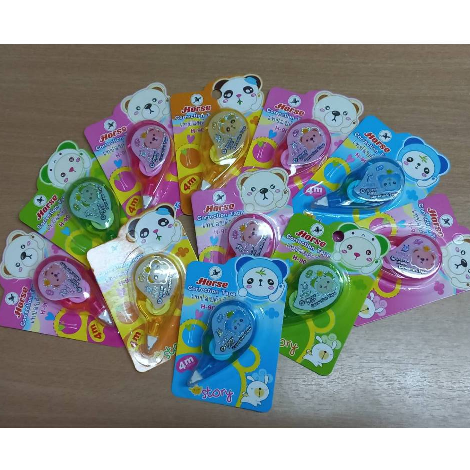 เทปลบคำผิด ลิควิด Horse(ตราม้า) ลิควิด เทปลบคำผิด 5มม.x4ม. ตราม้า H-905+++มาใหม่พร้อมส่ง+++