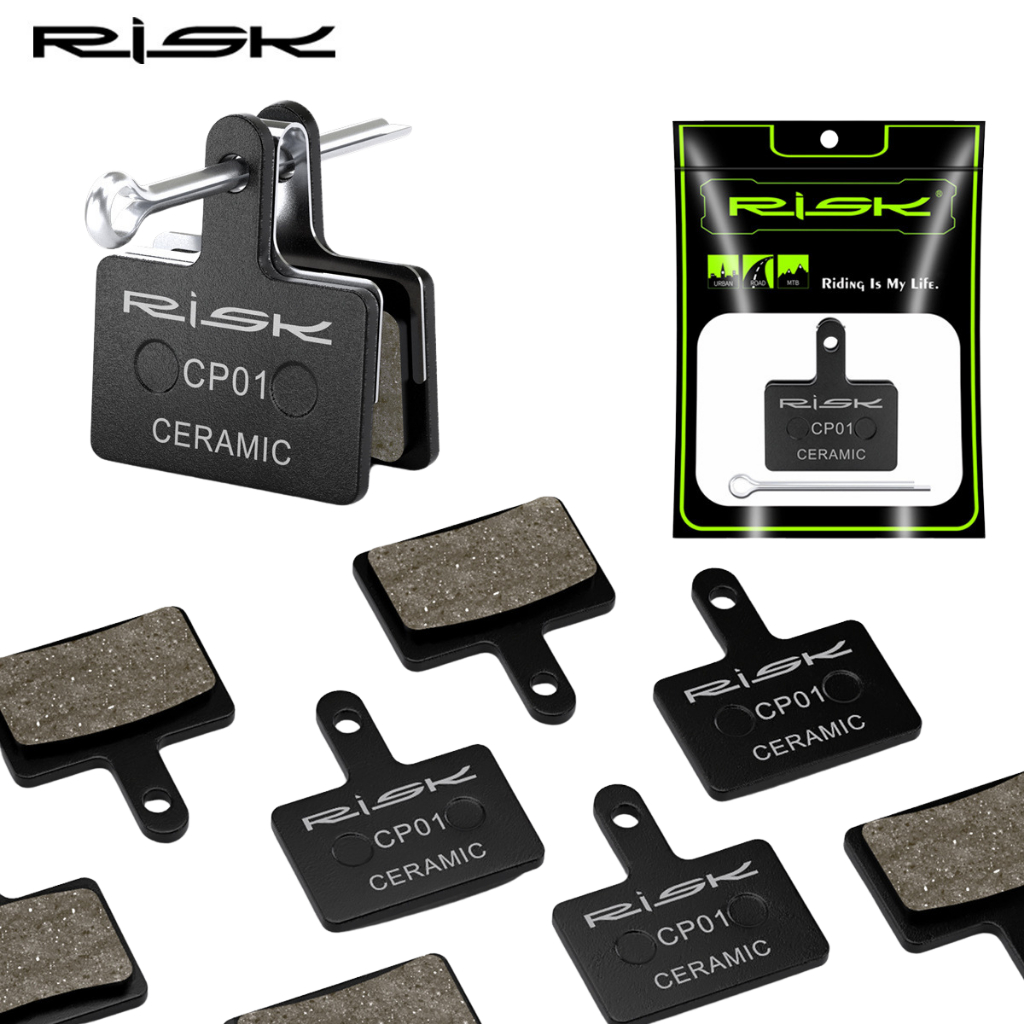 ผ้าเบรค สำหรับดิสน้ำมัน จักรยาน RISK CERAMIC