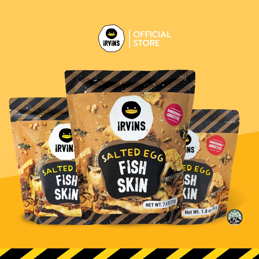 IRVINS Fish Skin Mix Set ชุดเซ็ทรวมรุ่นหนังปลาทอดกรอบเคลือบไข่เค็ม