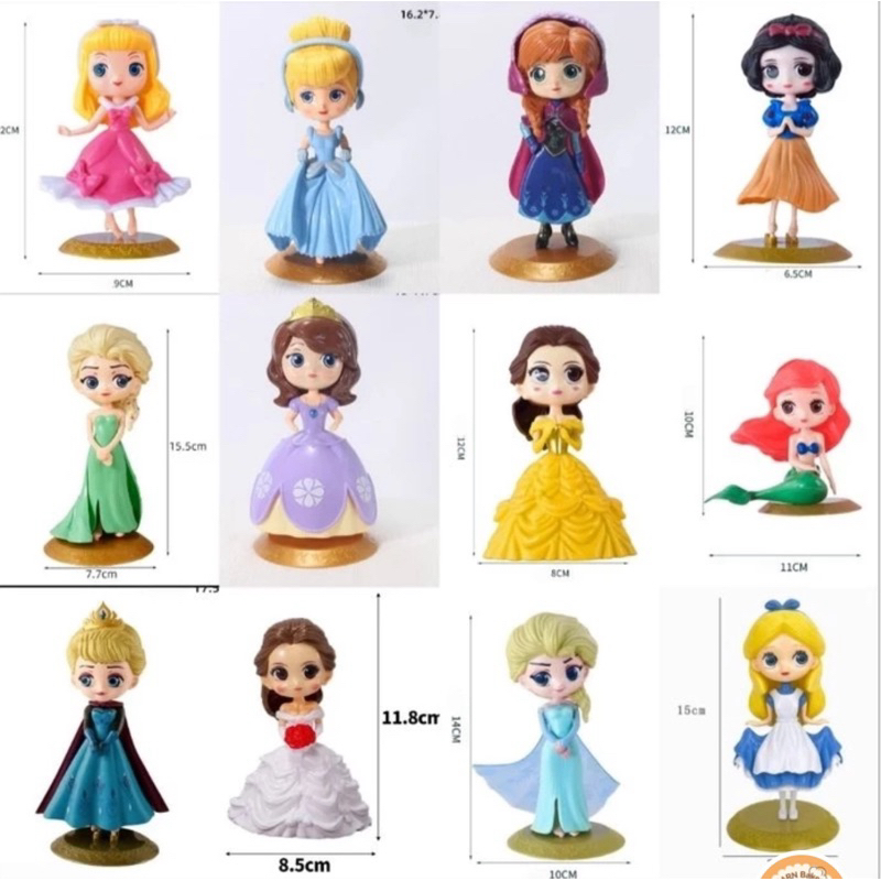 โมเดลเจ้าหญิง (สั่งขั้นต่ำ50บาทค่ะ)