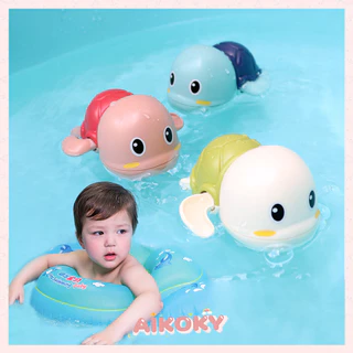 AIKOKY ของเล่นน้ํา จัดส่งจากประเทศไทย ของเล่นลอยน้ำ เต่าของเล่น ของเล่นอาบน้ำ เต่าไขลานว่ายน้ำ ทารก