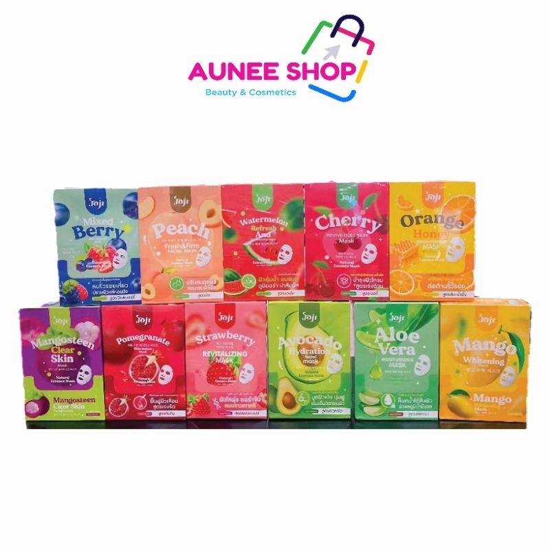 ส่งฟรี/มีไลฟ์ ลด 50% Aunee shop เพียวคอสJoji secret young natural mask โจจิ ซีเคร็ทยัง มาสกหน้า 30g.(ยกกล่อง10ซอง)