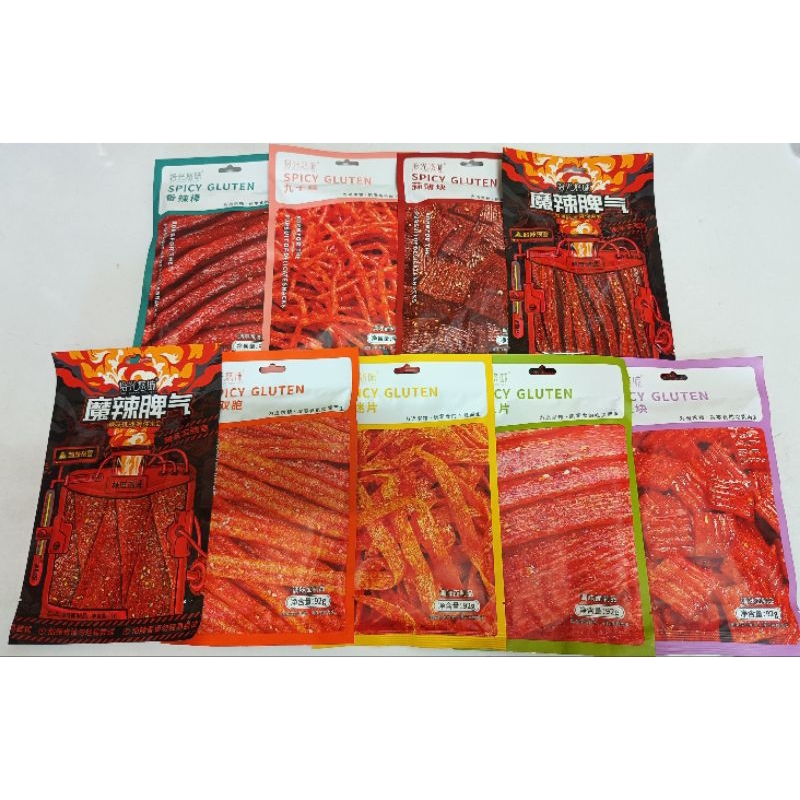 Spicy Gluten Snacks (တရုတ်အစပ်မုန့်) ขนมจีนเผ็ด