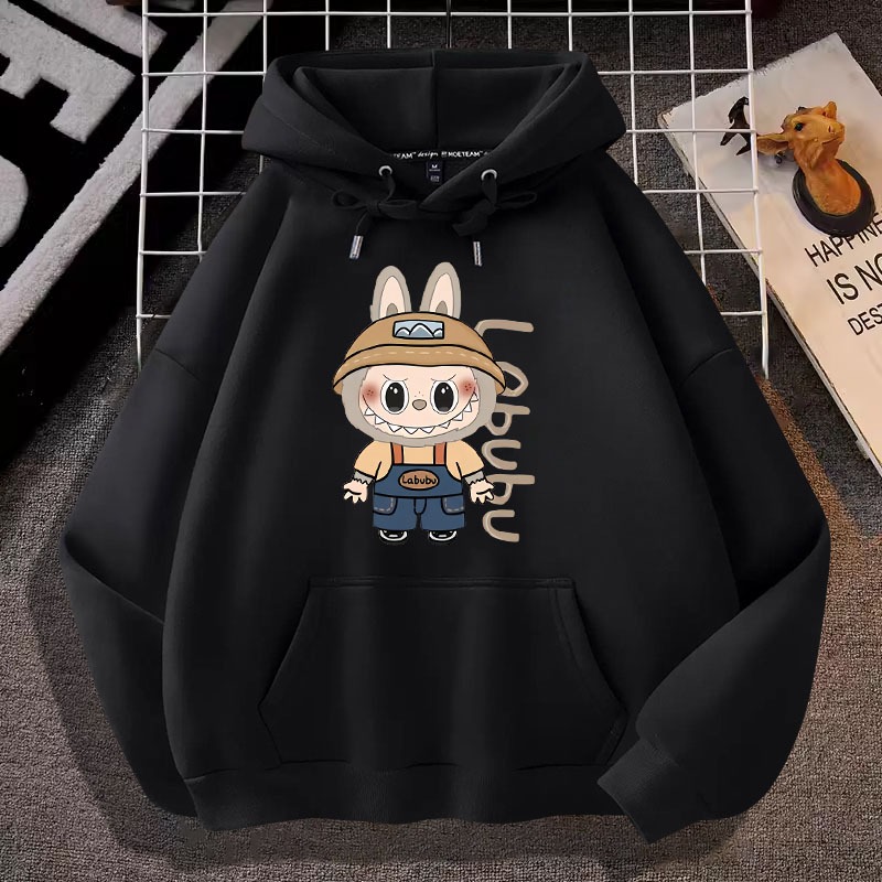 L876เสื้อฮู้ดแขนยาวผ้านุ่มใสสบายฯ ลายสวยแฟชั่งได้ทั้งชายและหญิง**ปลีก-ส่ง