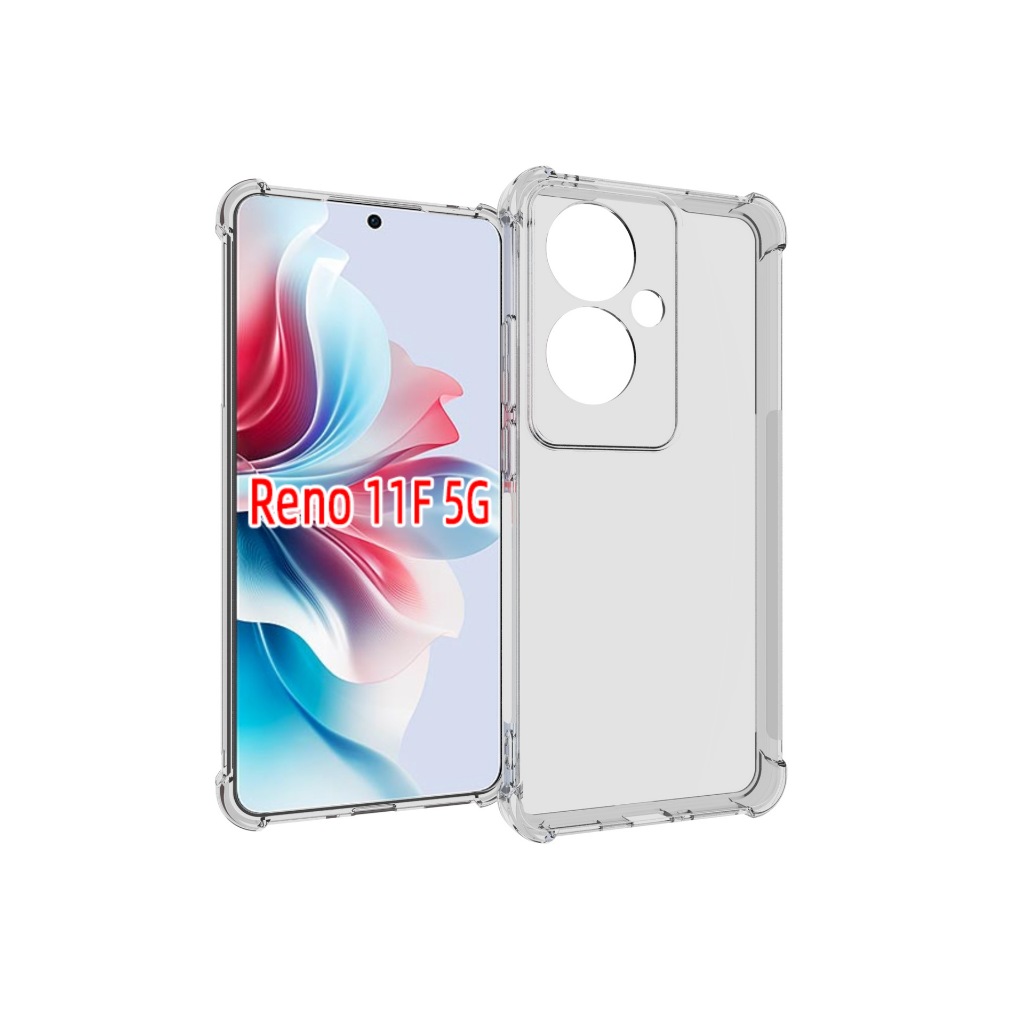 เคส OPPO Reno 11 F 5G แบบ TPU ใสเสริมขอบและมุมกันกระแทก