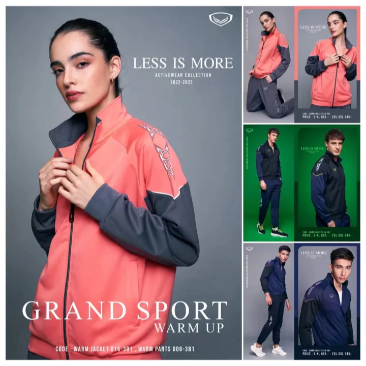 GRAND SPORT เสื้อวอร์มพิมพ์ไดเร็กไหล่ รหัส : 016381
