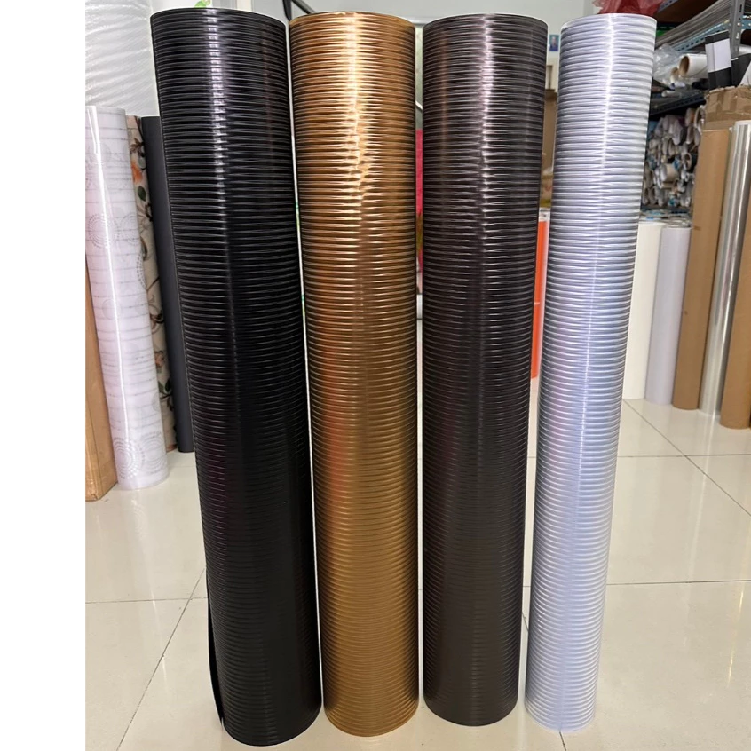 ฟิล์มติดกระจกสูญญากาศ ลายลอนแก้ว เกรดพรเมียม หน้ากว้าง90 ราคาต่อยาว1เมตร