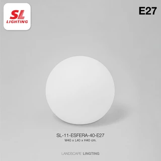 SL LIGHTING | ESFERA โคมไฟสนาม โคมไฟตั้งพื้น วัสดุ Polyethylene สีขาว ทรงกลม IP65 รุ่น ESFERA-E27 ขนาด 40 cm.และ50 cm.