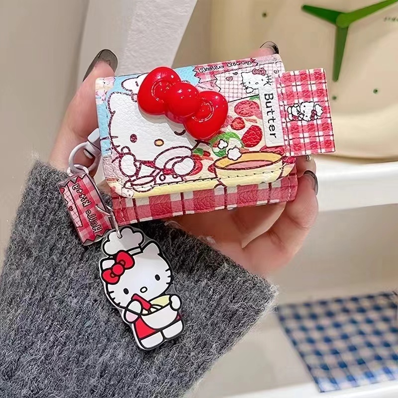 เคส ใช้สำหรับ Airpods 4 3 Soft Case for Airpods pro 2 HelloKitty หนัง เคส ใช้สำหรับ แอร์พอร์ต gen2 2023