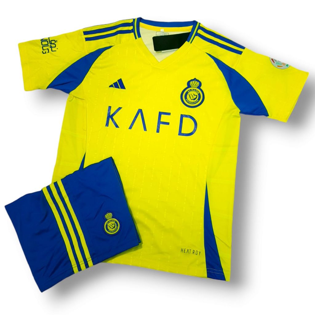 Al-Nassr FC Home Shirt 23-24 ชุดฟุตบอล ชุดผู้ใหญ่ (ได้ทั้งชุด เสื้อพร้อมกางเกง)