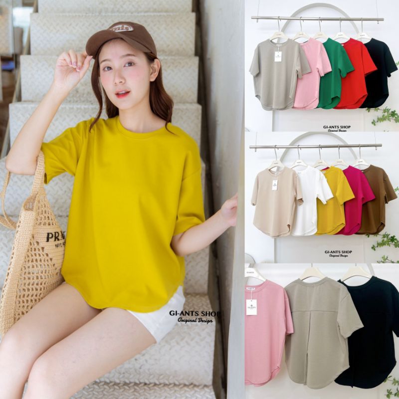G128 เสื้อยืดผ่าหลังชายโค้ง