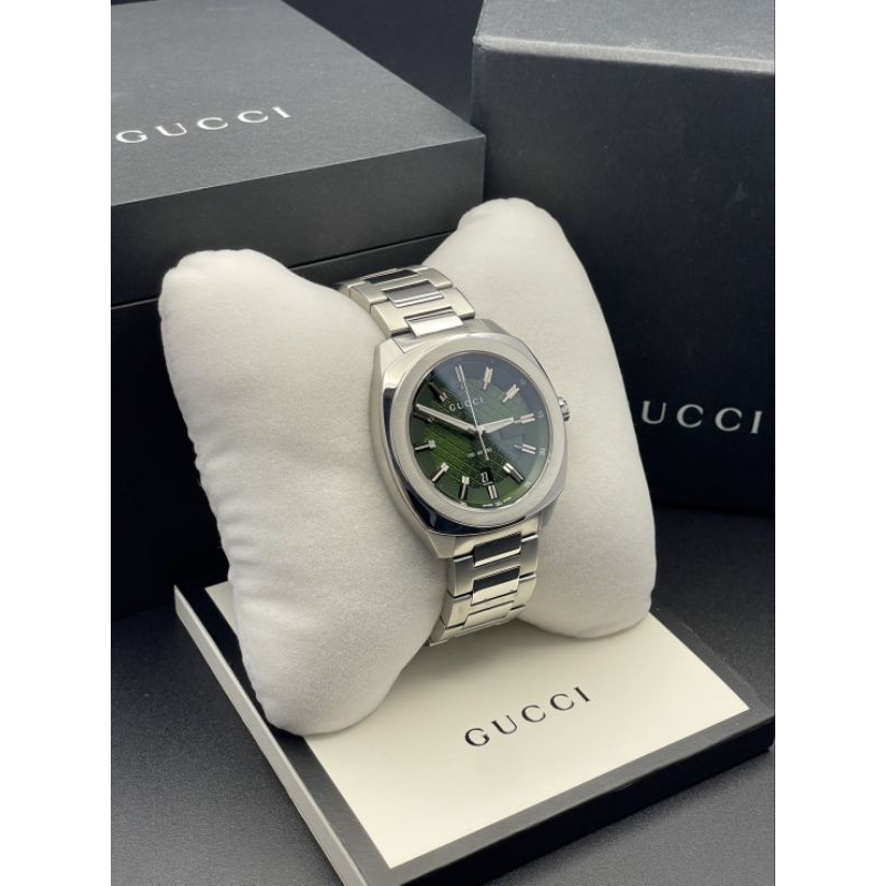 [มือ 2] นาฬิกา Gucci 2570 ของแท้ 💯 สีเขียว green dial