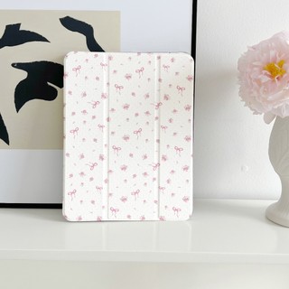 💥พร้อมส่ง💥เคส iPad Air8 11 gen12 gen11 ที่ใส่ปากกา Floral bow เคสไอแพดpro11 2024 M4 MINI7 Air7 Gen10