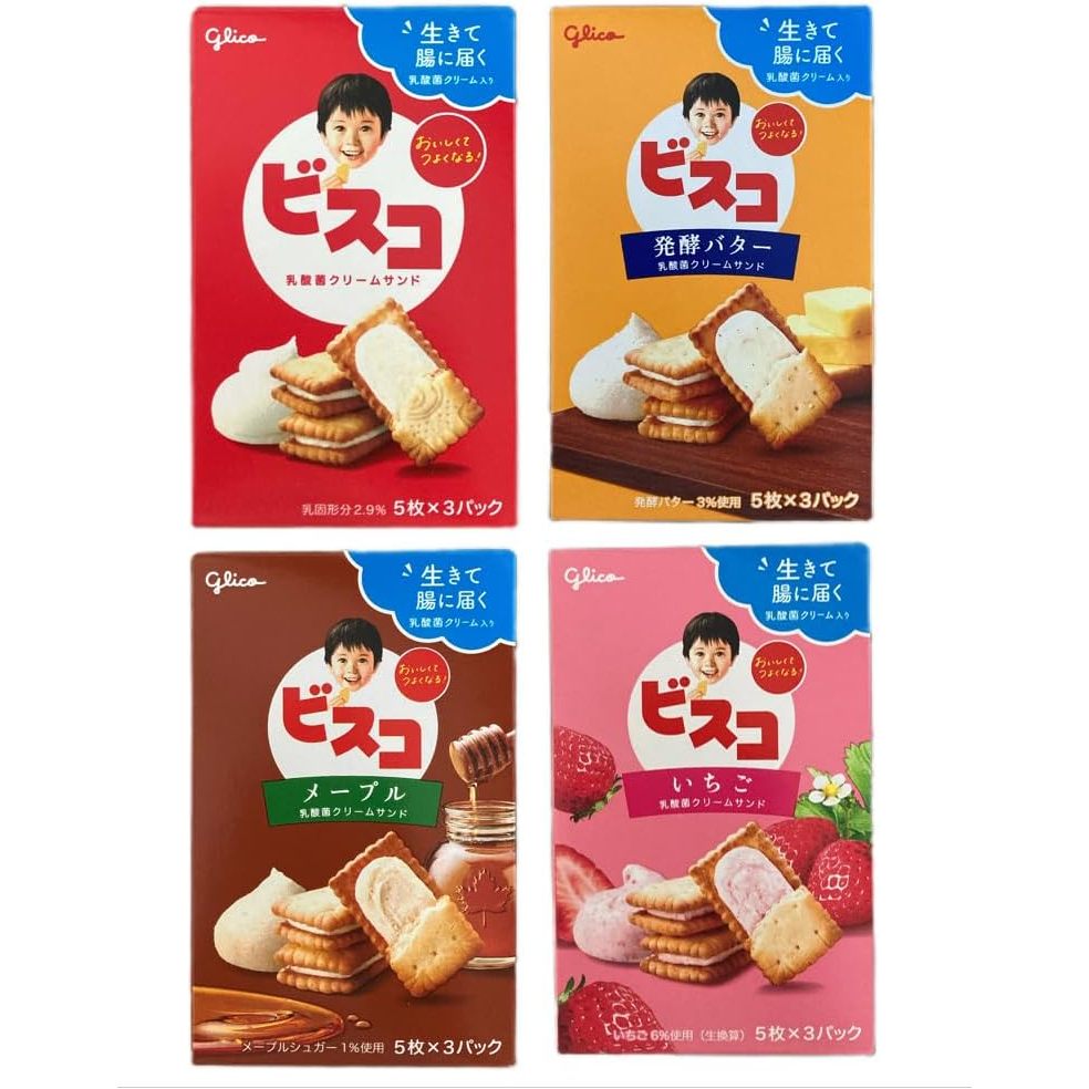 ✈〈จัดส่งจากญี่ปุ่น〉 [คละ] ชุด 4 ชิ้นยอดนิยมของ Bisco
