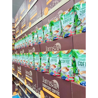 กาแฟไฟเบอร์ กาแฟมะพร้าว แจ่มใสห่อใหญ่จุกๆ +พร้อมส่ง หอม อร่อม เข้มข้น