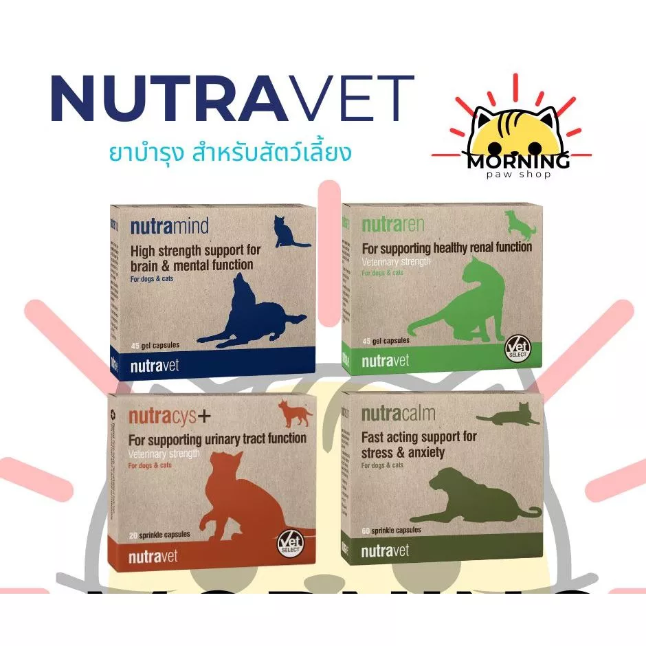 Nutravet วิตามินบำรุงและรักษาระบบต่างๆในร่างกาย สำหรับสัตว์เลี้ยง